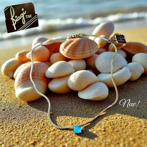 BIAGI Gold And Sea Glass Scallop Shell Necklace FEMININE!